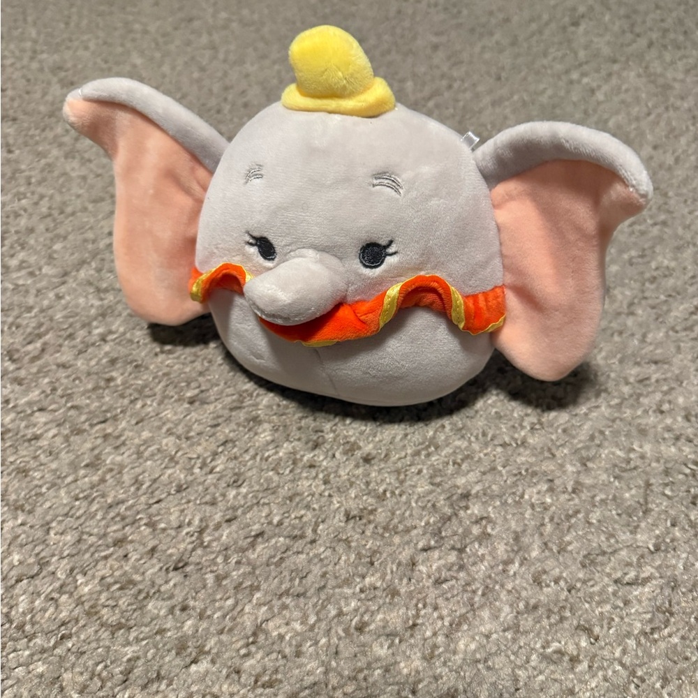 Squishmallows Elephant Plush - Gray, Pink, and Yellow